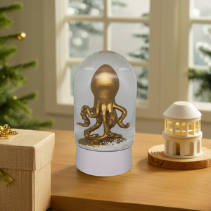 Globo d'Acqua in Resina Personalizzato con Polpo Dorato 45mm, Tema Anime e Musica, Modello Animale <span class=keywords><strong>Artificiale</strong></span> <span class=keywords><strong>per</strong></span> Decorazione Casa - Product Image 1