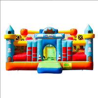 Château gonflable d'intérieur/extérieur en PVC de qualité supérieure Kidscamp avec souffleur, toboggan, taille et capacité personnalisables pour