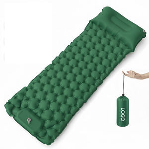 Складной легкий портативный современный односпальный надувной матрас для кемпинга со встроенным насосом, водонепроницаемый, чехол из нейлона 50D, для спальни - Product Image 6