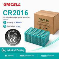 GMCELL - Batería de Botón de Litio Cr2016 de 90 mAh y 3 V para Alarma de Vehículo, Precio de Fábrica, Suministro OEM, Pairdeer
