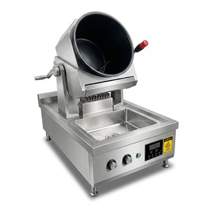 Máquina Comercial para Saltear Alimentos en Tambor de Gas con Fregadero y Rotación de 360° °   Wok Giratorio para Cocinas Móviles, Restaurantes y Servicios de Catering - Product Image 1