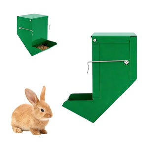 Mangeoire automatique en métal robuste pour petits animaux et rongeurs, avec couvercle sécurisé pour une alimentation propre - Product Image 4