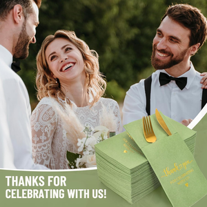 Serviettes <span class=keywords><strong>de</strong></span> <span class=keywords><strong>table</strong></span> jetables en papier Airlaid effet lin avec logo doré personnalisé, absorbantes, format poche - Product Image 4