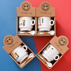 <span class=keywords><strong>Tazze</strong></span> Impilabili con Logo Personalizzato - Set Regalo per Coppie per il Ritorno a Scuola, <span class=keywords><strong>Tazze</strong></span> da Caffè in Porcellana Classica Personalizzate - Product Image 1