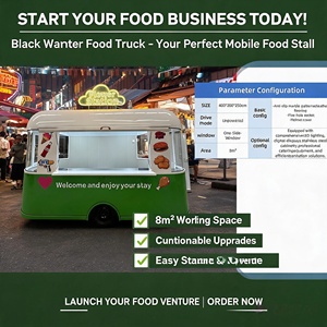 AURON 8 Sqm Food Truck Capsule Modern Style Stainless Steel Frame 2-4 <b>Wheel</b> Built-In Power Outdoor Use Food Trailer Street Cater - Product Image 2