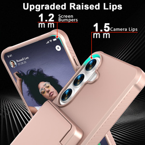 Funda Protectora para Teléfono con Ranura para Tarjetas y Espejo Integrado, Doble Capa, Resistente a Impactos, para Samsung Galaxy S26 Ultra - Product Image 5