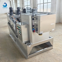 Pompe de déshydratation automatique continue à vis en acier inoxydable pour boues, 3000 L/heure, pour eaux usées industrielles solide-liquide