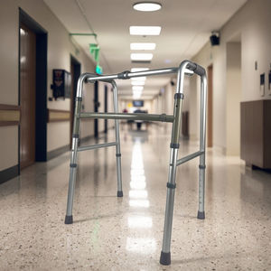 ตัวช่วยเดินแบบพับได้ปรับน้ำหนักเบาได้อุปกรณ์ช่วยเดินคนพิการทำจากอะลูมิเนียมสำหรับฝึกอัมพาตครึ่งซีก - Product Image 1