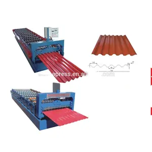 2017 Factory Price Glazed metal roof tile making steel profile roll forming machine
