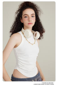 BEN710 Custom Logo Summer Heavyweight 315GSM Ladies Vest Womens Crop <b>Tank</b> <b>Tops</b> Sleeveless <b>Racerback</b> Crop <b>Top</b> - Product Image 5