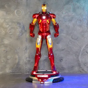 Vendita calda a grandezza naturale di Iron Man film Action Figure statua scultura uomo di ferro a grandezza naturale Anime statua