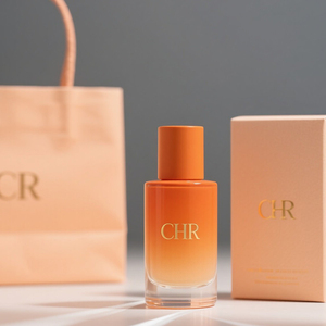 LARDINI 香水 オレンジ色 角型ボトル ミニ香水瓶・ミニタイコ赤黄・リンゴ型キャップゴールド5本