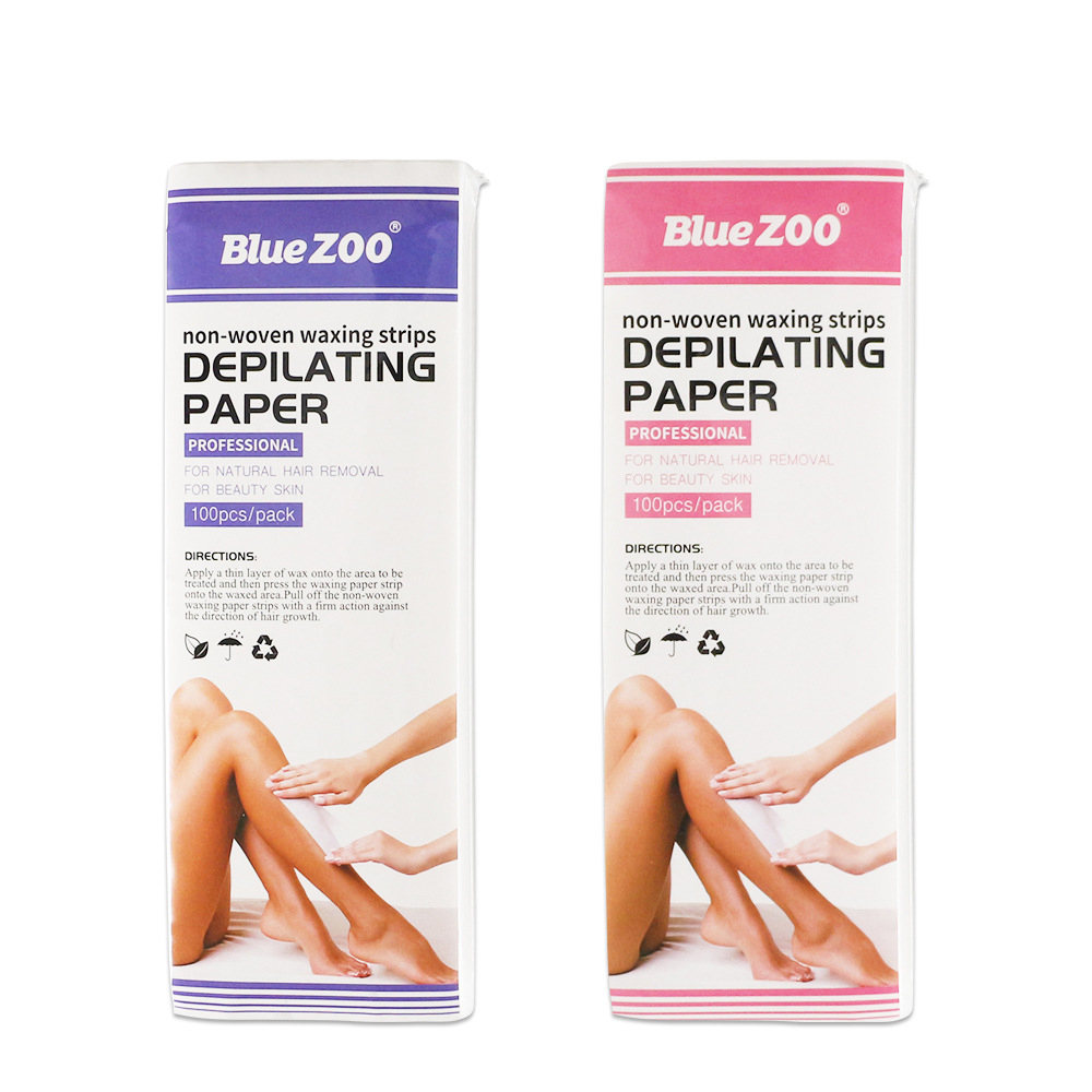 100 шт., восковые полоски для удаления волос на лице, теле, депиляционный воск для эпилятора, нетканый бумажный рулонный картридж, полоски для депиляции