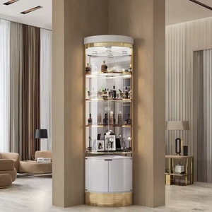 Aparador Moderno de Vidrio para Comedor, Mueble de Almacenamiento para <span class=keywords><strong>Vino</strong></span>, Mueble Buffet para Hogar, Bar, Sala de Estar, Hotel, Villa, Apartamento, Patio - Product Image 4