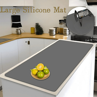 Tapis de table en silicone extra large 60*40cm/90cm/120cm pour comptoir de cuisine, tapis de protection imperméable en silicone, tapis d'artisanat