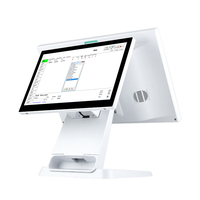 Système de point de vente à double écran tactile, directement de l'usine, pour restaurant, magasin de détail, caisse enregistreuse, ordinateur de bureau, machine de point de vente Windows à vendre