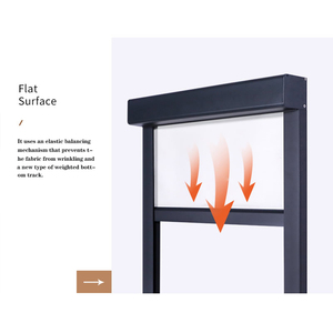 Vendita calda su misura manuale antivento per interni esterni avvolgibili per esterni con Zip con schermo impermeabile per Patio tende oscuranti - Product Image 5