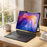Fournisseur d'or Nouveau étui intelligent à design divisé en cuir TPU pour Redmi Pad 2 11" avec clavier sans fil rétroéclairé RVB rotatif à 360° et support de poignet