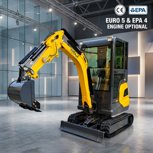 Miniexcavadora TITAN TE18 de 1.8T - Miniexcavadora con Chasis Telescópico - Ideal para Trabajos en Viñedos, Huertos y Granjas - Product Image 1