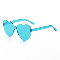 Lunettes de soleil sans monture tendance 2026 pour femme, colorées (blanc, rouge, champagne) – Idéales pour les soirées branchées et les accessoires photo