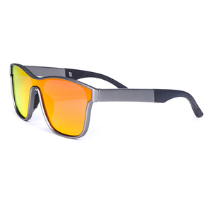 青赤ピンクのレンズで偏光されたサイクリンググラス - Product Image 3