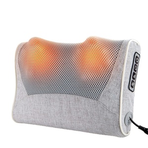Cojín de Masaje Portátil Tejido con Calor para Cuello, Espalda y Cervicales, Ideal para Viajes en Avión, Dormir, Acampar, Cuidado Postparto y Uso en Hoteles - Product Image 1