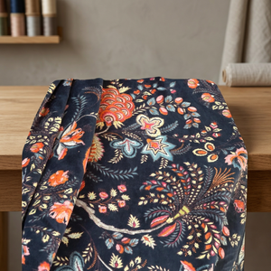Tela de terciopelo de algodón con estampado floral, estilo indio, para tapicería, acolchado y decoración, tela de alta calidad, terciopelo natural de lujo - Product Image 1