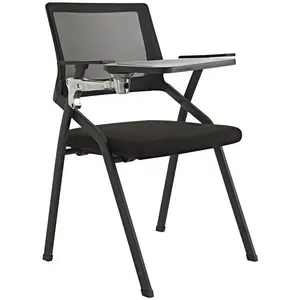 优质厂家直销网状学校教室带书写扶手平板电脑培训椅