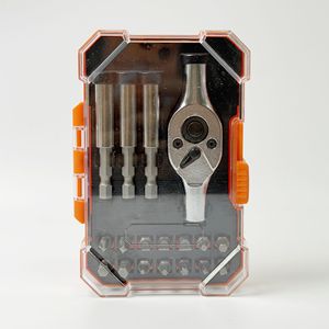 18-Piece T-Type Quick-Release Wrench Set With 1/4 Ratchet For Home Repair Manual Tools - Product Image 1
