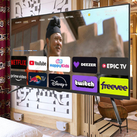 OEM 50 pulgadas Smart LED TV Full HD 1080P 2K Android TV con interfaz LAN de pantalla plana para hoteles