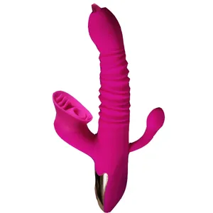 3-in-1 clitoris stimulator, G-spot vibrator, telescopische dildo massager, seksspeeltje voor vrouwen, volwassenenplezier - Product Image 1