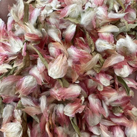 Pétales de fleurs de gomphrena séchées, pétales d'amarante rose et violet, confettis biodégradables respectueux de l'environnement, séchés