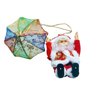 Upgraded Version Climbing Santa Claus 9" Climbs on Beads up and Down Battery Operated Toy with <b>Music</b> Sound Black Moving Figure - Product Image 5