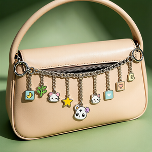 Nuevos llaveros metálicos de aleación con forma de zapatilla, personalizados, mini, para bolso - Product Image 6