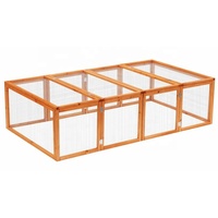 Poulailler d'extérieur en bois massif respirant pour jardin, maison pour animaux de compagnie, grande cage à poules en bois
