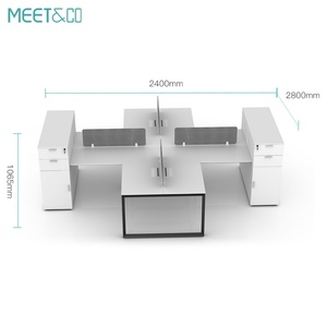 Modern Wholesale Modular Cubicle Office Furniture Modern Desk Partition for Gaming <b>Workstation</b> and Laptop - Product Image 4