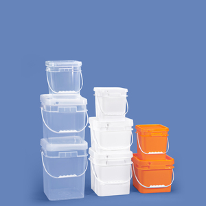 Seau carré en plastique épaissi <span class=keywords><strong>de</strong></span> 10 à 20 L avec poignée métallique pour l'emballage <span class=keywords><strong>de</strong></span> produits chimiques, <span class=keywords><strong>de</strong></span> détergent en poudre, <span class=keywords><strong>de</strong></span> blanchiment en poudre - Product Image 5