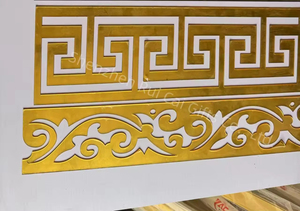 Decorazione Murale Geometrica 3D Moderna Fai-da-Te, Adesivo Murale a Specchio Acrilico Autoadesivo Doppio per <span class=keywords><strong>Arredamento</strong></span> Soggiorno - Product Image 3