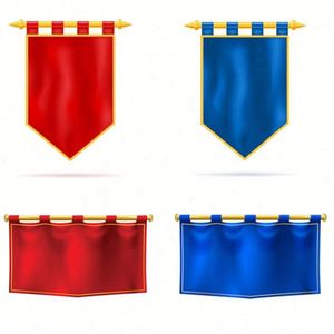 Drapeau de bannière médiévale et de la Renaissance sur mesure, 100 % polyester, imprimé et brodé, taille personnalisée pour drapeaux et bannières promotionnels - Product Image 3