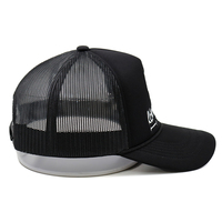Gorras Trucker de Malla Negra XL Grandes al por Mayor con 6 Paneles y Bordado de Dragón Personalizado, Estilo Snapback, para Invierno, Playa y Uso Casual