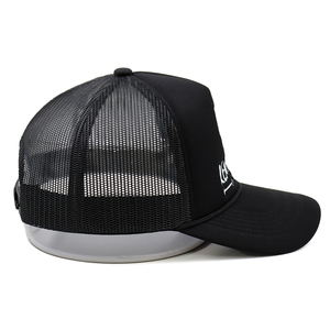 Casquettes <span class=keywords><strong>de</strong></span> camionneur en mousse noire XL grande taille avec broderie <span class=keywords><strong>de</strong></span> dragon personnalisée, casquette snapback à 5 panneaux, vente en gros - Product Image 3