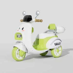 Bonitos juguetes de coche de paseo en motocicleta eléctrica para niños con música y luces tamaño de rueda pequeña juguete de bebé al por mayor - Product Image 3