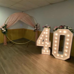 Lớn 3ft 4ft RGB Neon marquee Led tổ chức sự kiện khung treo cài đặt kim loại số thư cho sinh nhật Wedding party trang trí - Product Image 6