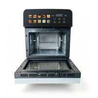 Freidora de Aire Eléctrica de 12L, 1800W, Pantalla Táctil Inteligente LCD, Control por Aplicación, OEM ODM de Fábrica Directa con Cesta Giratoria