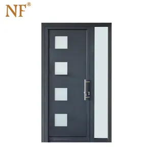 Residential Luxury American Style Cast Aluminum Entrance Door Security Exterior Doors