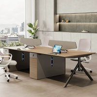 Nouveaux bureaux de direction modernes en bois de luxe, postes de travail modulaires, cloisons de bureau à combinaison libre pour villa
