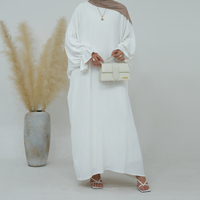 Nouvelle robe de grande taille pour femmes Abaya vêtements islamiques Abaya musulmane de Dubaï Robe abaya pour femmes islamiques froissées en polyester robes modestes