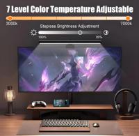 Monitor de ordenador moderno, barra de luz, lámpara de escritorio, USB, Control táctil, LED regulable, negro para sala de estar, aleación de aluminio, alto CRI 90