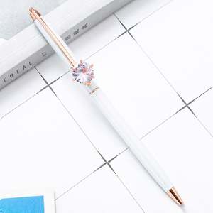 Bolígrafo Publicitario con Colgante de Diamante y Logotipo Personalizado para Papelería, Venta al por Mayor de Artículos Escolares, Grabado con Letras - Product Image 6