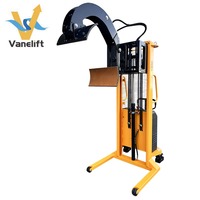 Fabricant chinois de rotateur électrique inclinable pour fûts, capacité 200kg, 300kg, 400kg, 500kg, machine de levage et de calage automatique de fûts